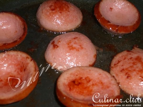 овощной суп-пюре с колбасками