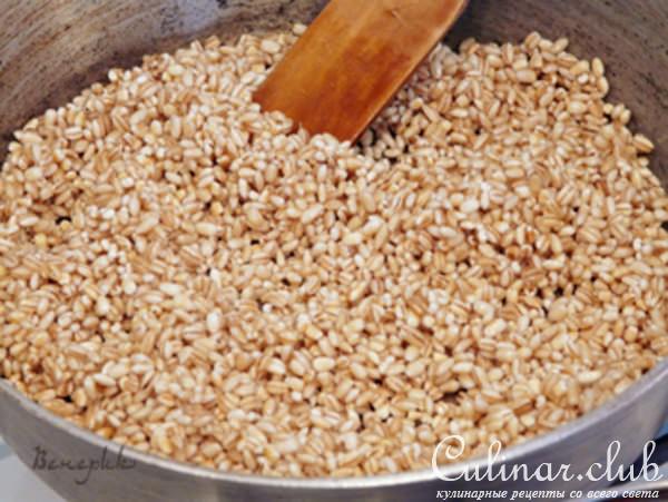 Суп из баранины, с нутом и перловкой (Chorba frik)
