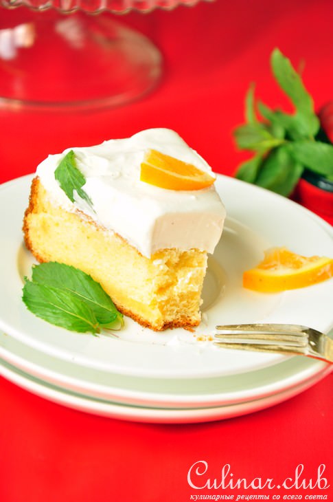 Hot Milk Sponge Cake With Cream Cheese Filling