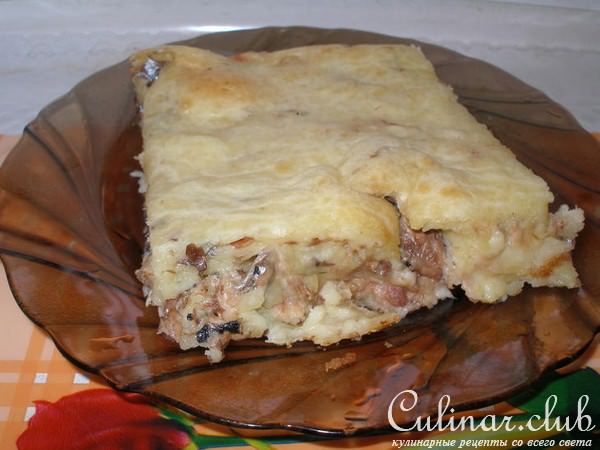 Рыбный пирог на скорую руку