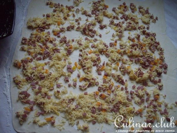 Спиральки из слоеного теста