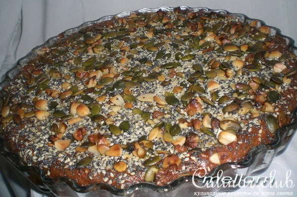 Творожно-Сырная запеканка с орехами и семечками