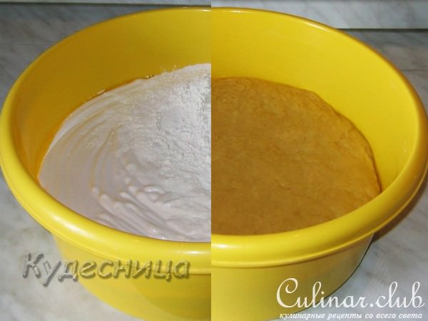 КУЛИЧ НА ЗАВАРНОМ ТЕСТЕ (вариант)